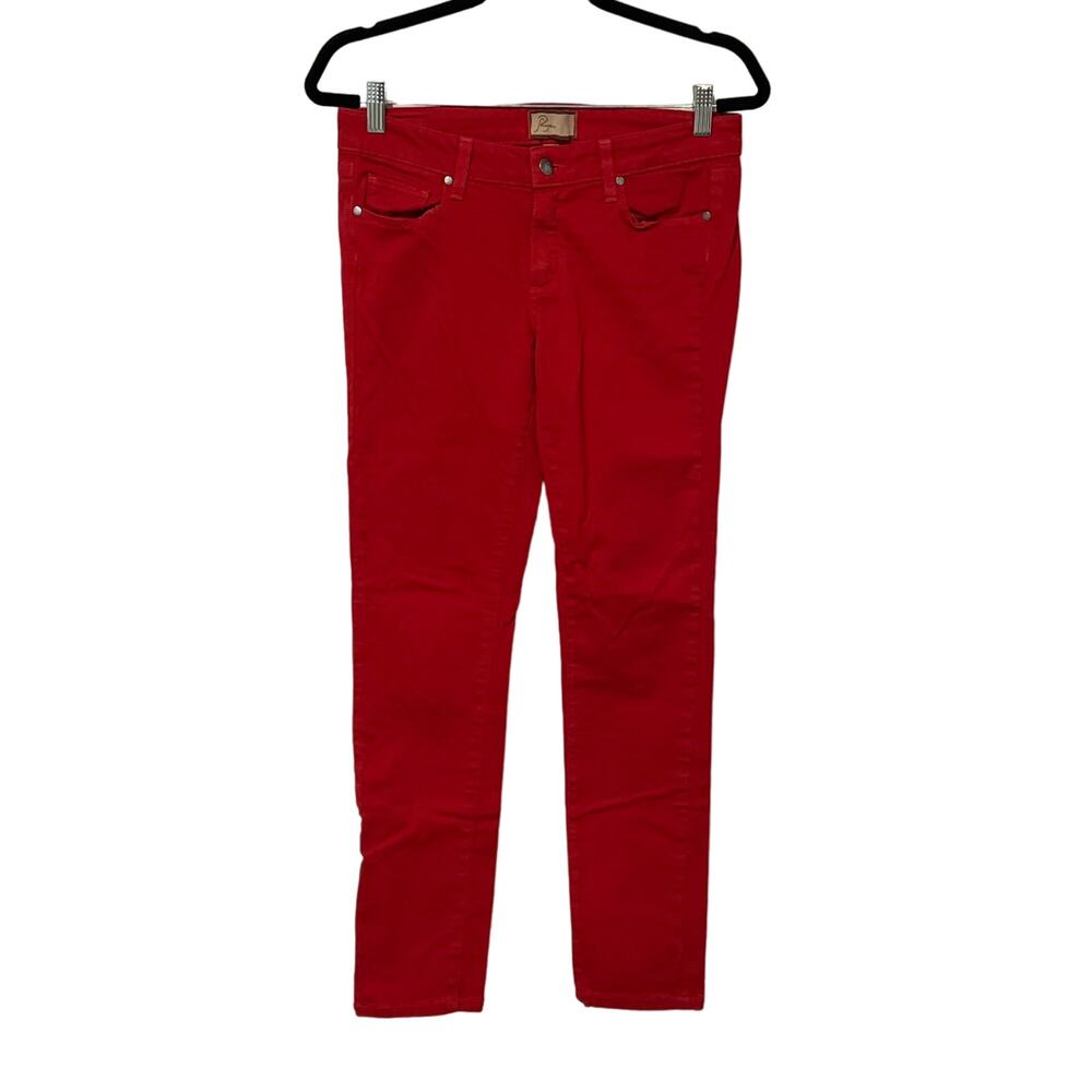Paige Jeans, Red, Peg Skinny, Size 28, 1090Z